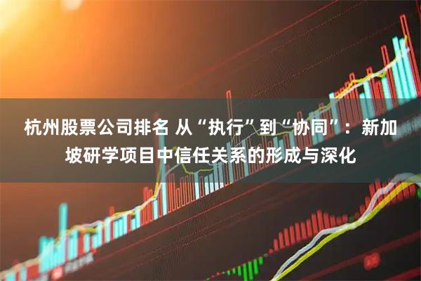 杭州股票公司排名 从“执行”到“协同”：新加坡研学项目中信任关系的形成与深化